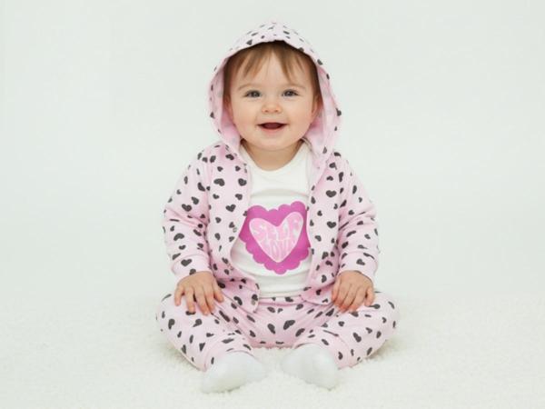 KALP BASKILI KAPÜŞONLU HIRKA BODYLİ ALT ÜST TAKIM - ATABAY - MNS3037 - Pembe - 9 Ay - MNS3037-Pembe-9 Ay Pembe - Image 1