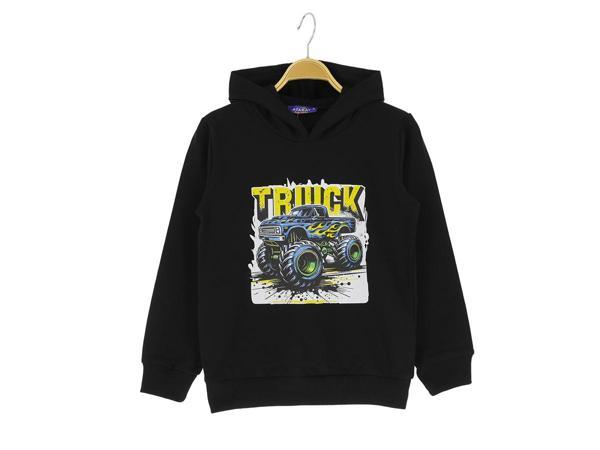 TRUCK BASKILI KAPÜŞONLU İKİ İPLİK SWEATSHIRT - Lacivert - 3 Yaş - ATA30672.0-Lacivert-3 Yaş LACİVERT - Image 1