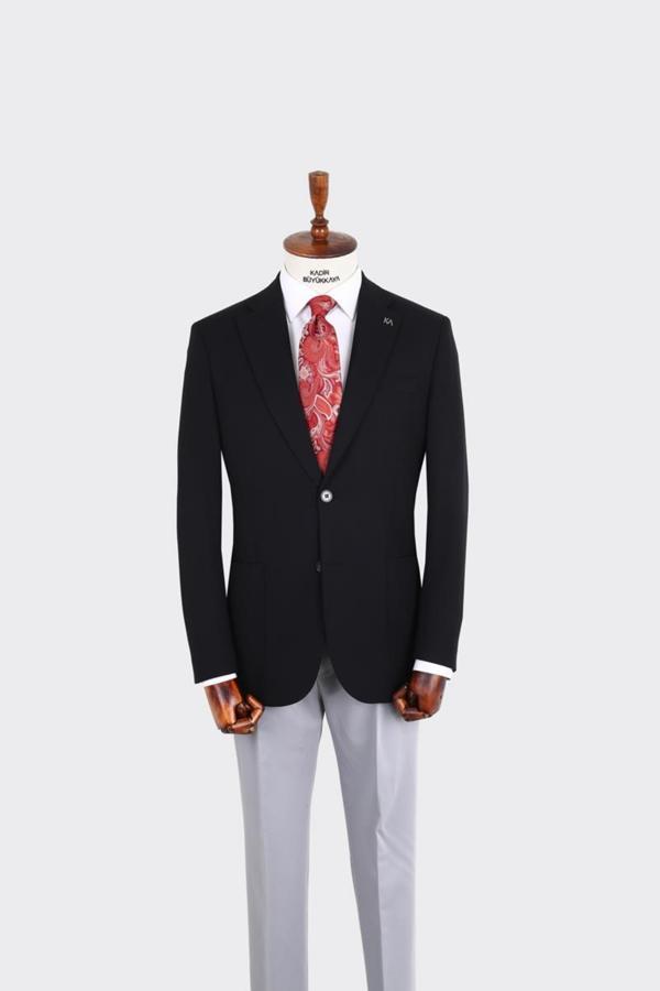 Kırlangıç Yaka Erkek Ceket-KAX5530S - Image 1
