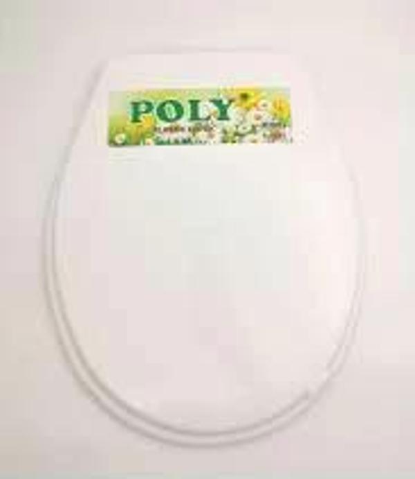 BEYAZ YUMUŞAK KLOZET KAPAK BÜYÜK PUF (5365) - Image 1