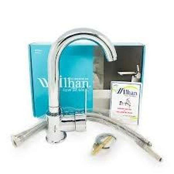 LÜKS DELTA LAVABO KISA KUĞU BATARYA (5365) - Image 1