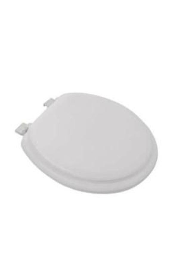 LÜKS BEYAZ YUMUŞAK KLOZET KAPAK PUF (5365) - Image 1