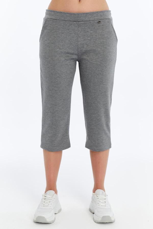 Kadın Kapri Gri Büyük Beden Eşofman Altı K-225 - Image 1