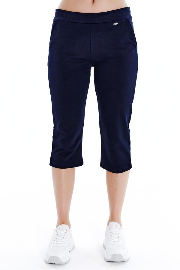 Kadın Kapri Lacivert Büyük Beden Eşofman Altı K-225 - Image 1