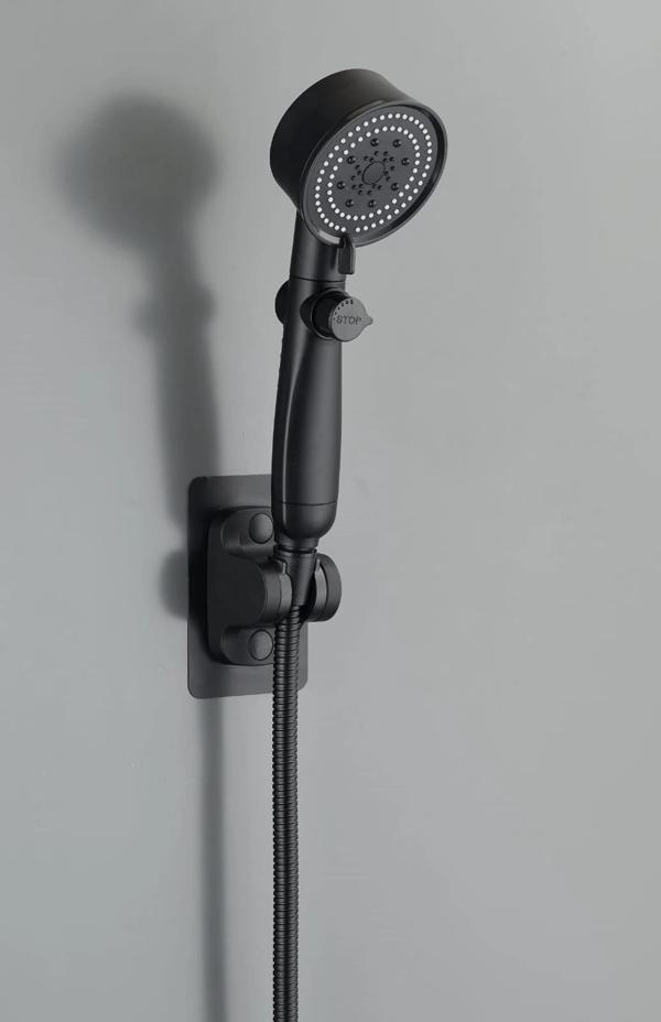 ROYAL SİYAH PERVANELİ KADEMELİ STOPLU  DUŞ BAŞLIK (5365) - Image 1