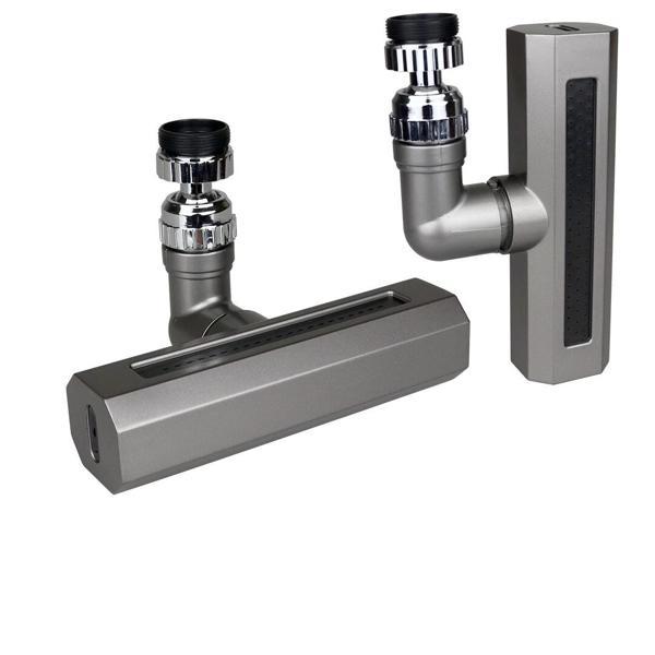 SİYAH  GENİŞ  360 DERECE DÖNEBİLENOYNAR BAŞLIK - 4 MOD  PERLATÖR ŞELALE MUSLUK UCU KTX-3288 (5365) - Image 1