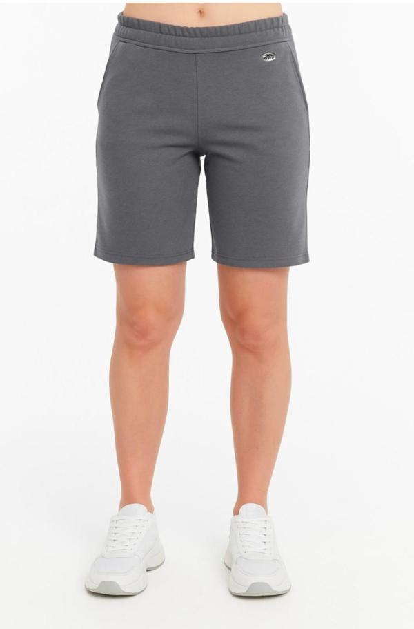 Kadın Gri Büyük Beden Şort-s224 - Image 1