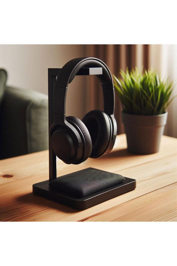 Nil Aksesuarları Modern Kulaklık Standı  Uyumlu Masaüstü 3D Baskı Kulaklık Askısı - 22 Cm Yükseklik - Image 1