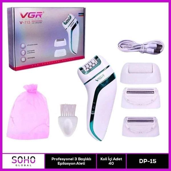 Profesyonel 3 Başlıklı Epilasyon Aleti - Image 1