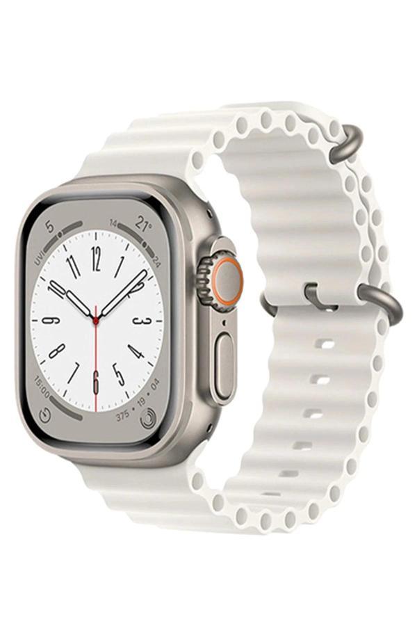 Apple Watch 42mm Ocean Kordon - Beyaz-(5796) - Image 1