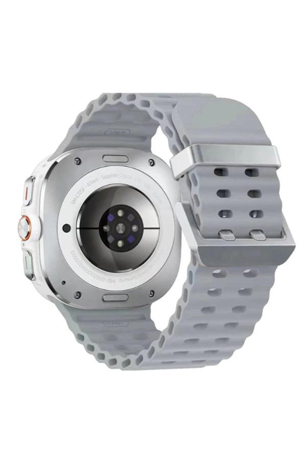 Watch 7 Ultra KR417 Rug Silikon Kordon - Gri-(5796) - Image 1