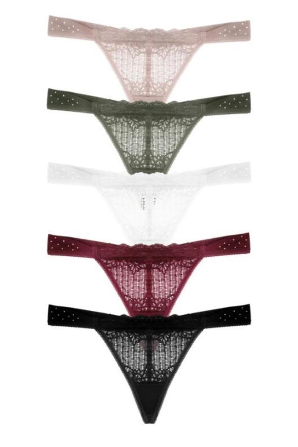 Vos Versa KozaBiat Kadın İç Giyim Tanga Karışık Renk - 10'lu Paket M Beden VKB1011 - Image 1