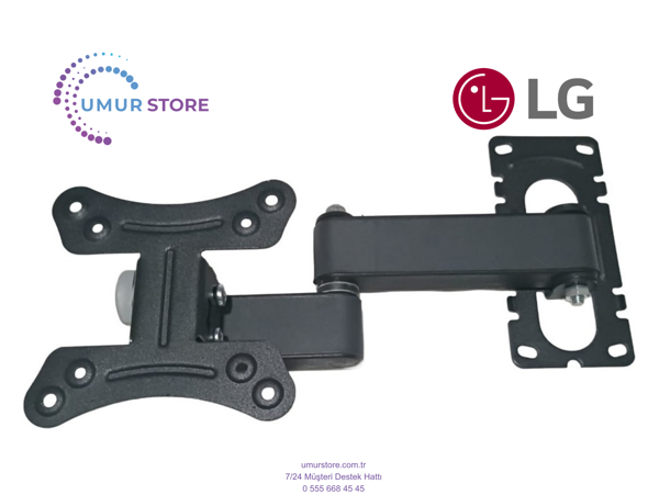 LG 27” Stanbyme 2 17”- 27” Uyumlu Monitör Lcd Led TV Hareketli Duvar Askı Aparatı - Image 1