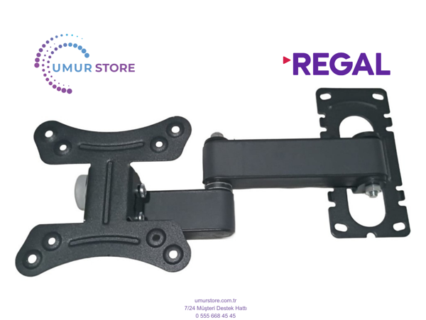 Regal 24NS900 24'' HD Ready 17”- 27” inç Monitör Lcd Led TV Hareketli Duvar Askı Aparatı - Image 1