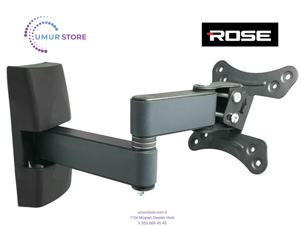 Rose 19" 49 Ekran 12V Full HD Karavan Tekne Yat 14”- 28” Monitör Lcd Led TV Hareketli Askı Aparatı - Image 1