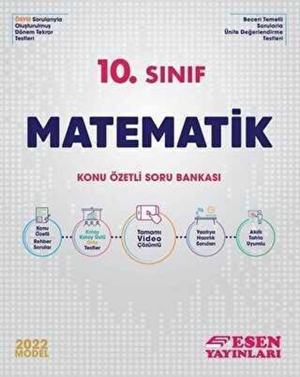 Esen Yayınları 10. Sınıf Matematik Konu Özetli Soru Bankası - Esen Yayıncılık - Eğitim - Image 1