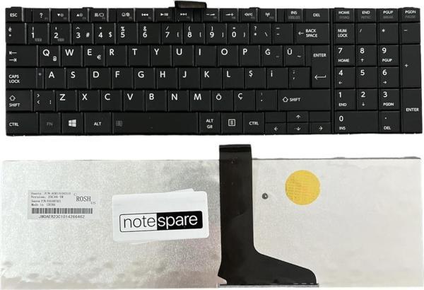 Toshiba Mp-11B56TQ-5281, MP-11B56TQ-5281B, MP-11B56TQ-5281W Uyumlu Klavye Çerçevesiz Siyah TR - Image 1