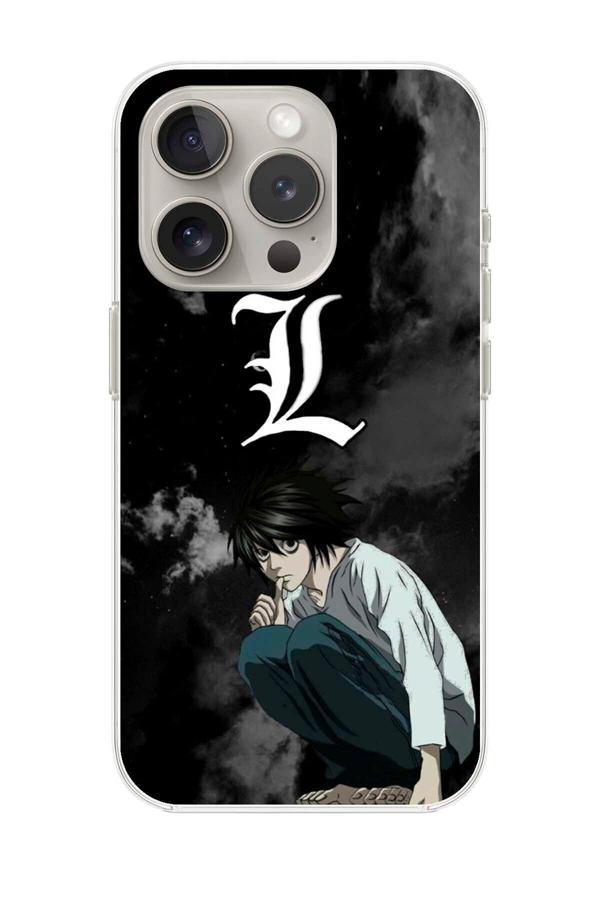 Dali Design İphone 15 Pro Max Uyumlu Şeffaf Kılıf L Tasarımlı - Image 1