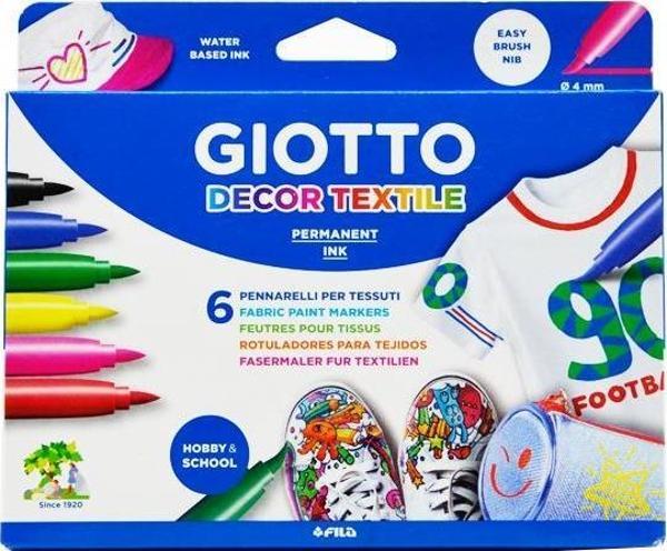 Giootto Metalik Dekor Tekstil Kalemi Boya Seti 6 Renk - Image 1