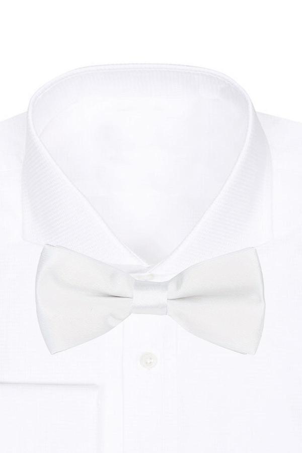 Beyaz Ayarlanabilir Saten Bebek ve Çocuk Papyonu - Image 1