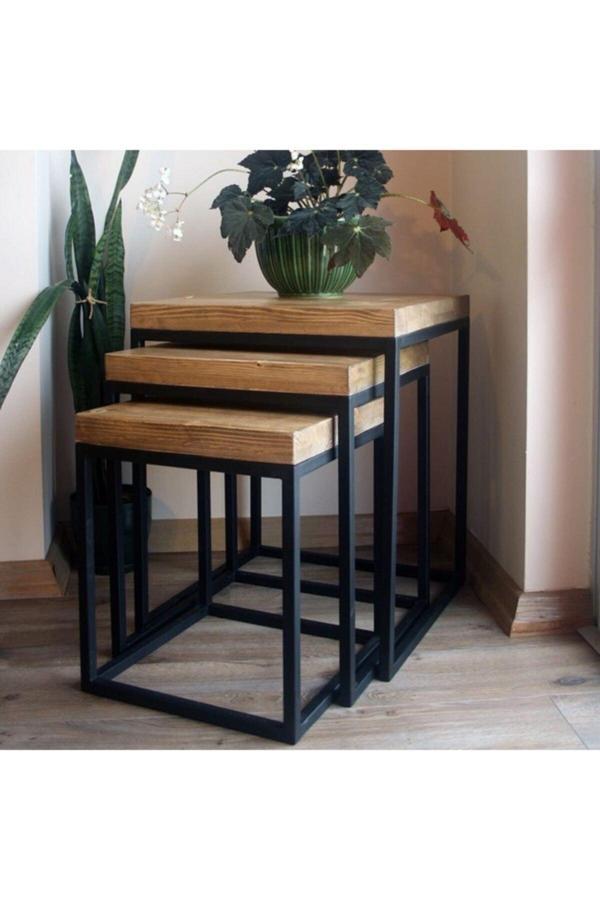 Güven Dekoratif Metal Üçlü Zigon - Image 1