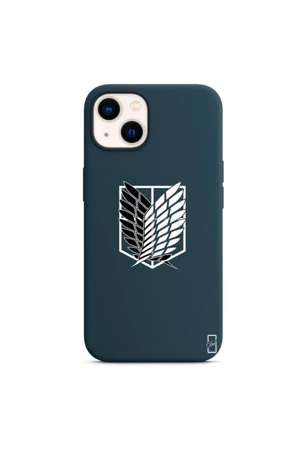 Dali Design İphone 15 Mavi Lansman Kılıf Attack On Titan - Image 1