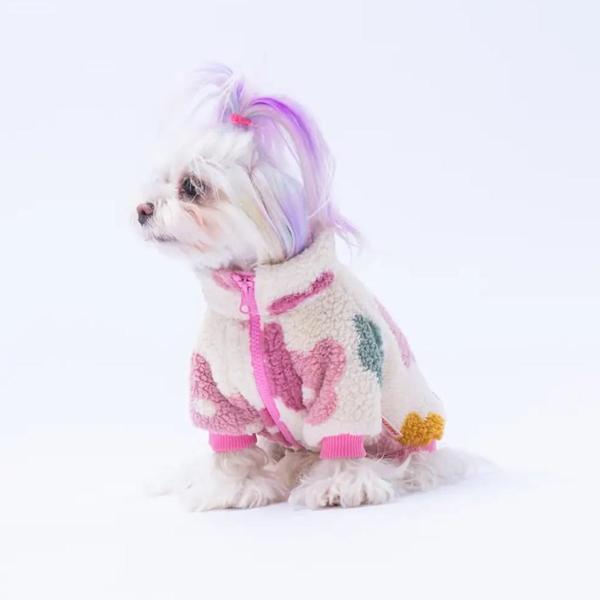 Pawstar Aspen Petals Küçük Irk Köpek Pofuduk Ceketi - Image 1