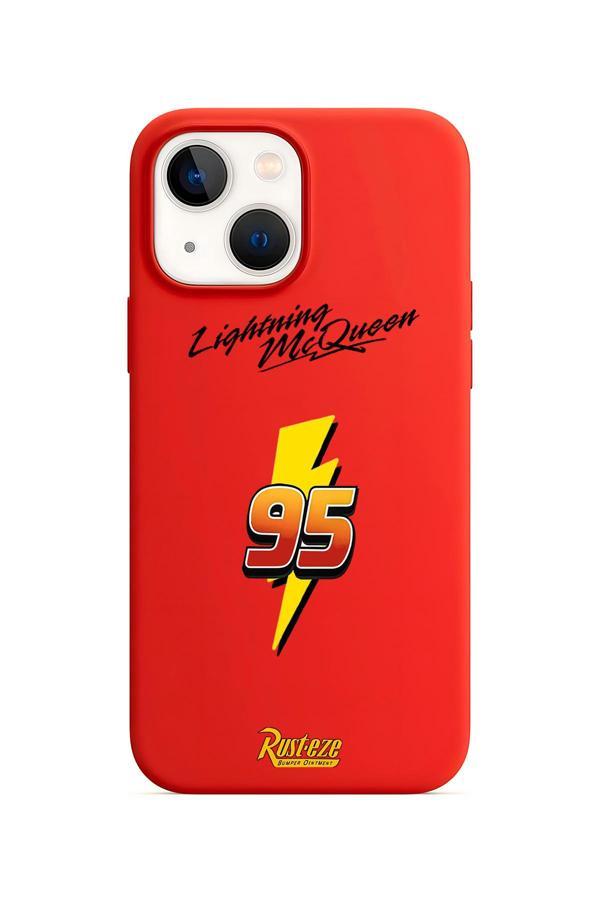 Dali Design İphone 14 Plus İle Uyumlu Kırmızı Lansman Kılıf Mcqueen Tasarımlı - Image 1