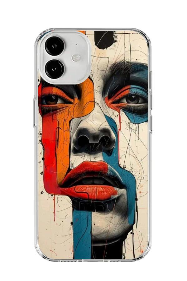 Dali Design İphone 12 Mini Uyumlu Şeffaf Kılıf Tablo Tasarımlı - Image 1