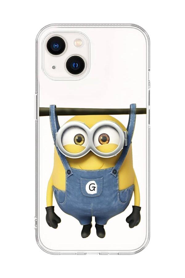 Dali Design İphone 14 Plus Uyumlu Şeffaf Kılıf Minions Tasarımlı - Image 1