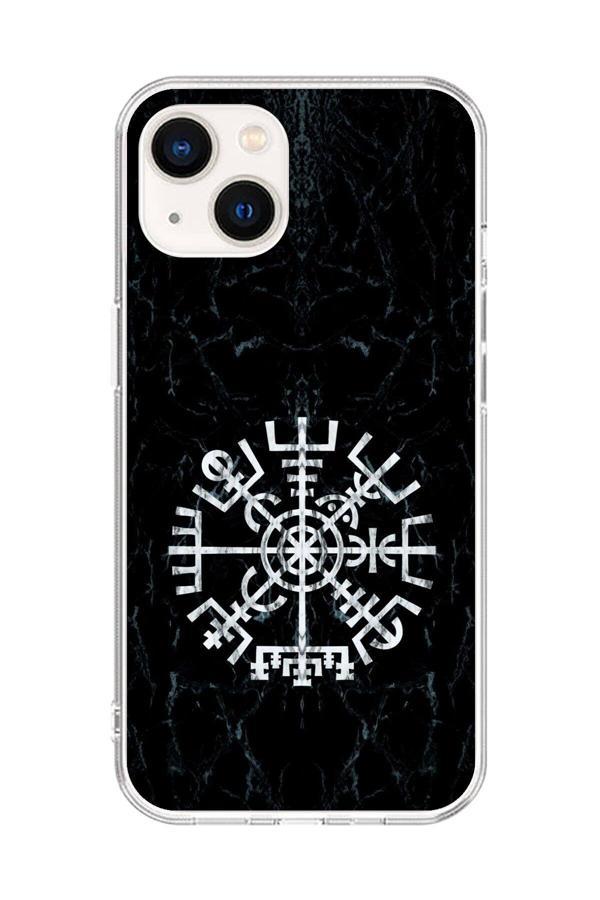Dali Design İphone 14 Uyumlu Şeffaf Kılıf Nordic Viking 1 Tasarımlı - Image 1