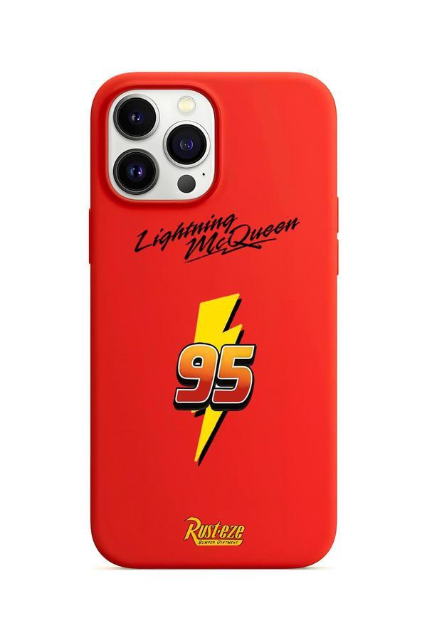 Dali Design İphone 13 Pro Max İle Uyumlu Kırmızı Lansman Kılıf Mcqueen Tasarımlı - Image 1