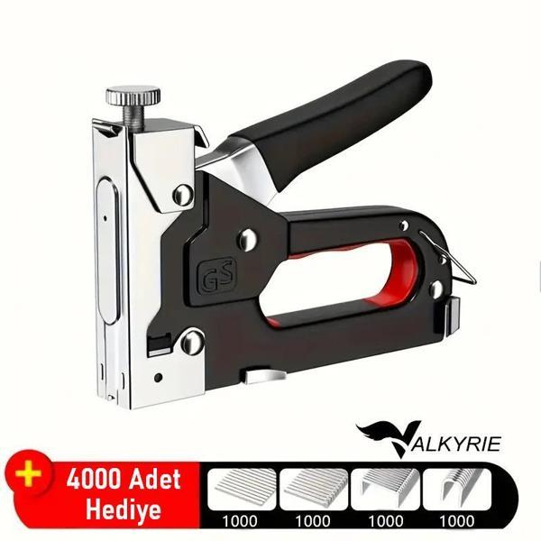 Valkyrie Profesyonel Zımba Tabancası + 4000 Adet Zımba Teli Hediye – Ahşap, Kumaş ve Duvar İçin Güçlü Tabanca - Image 1
