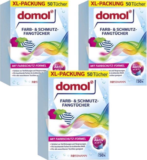 Domol Renk Ayırıcı Mendil Çamaşır Makinesi Için 50'li X 3 Adet - Image 1