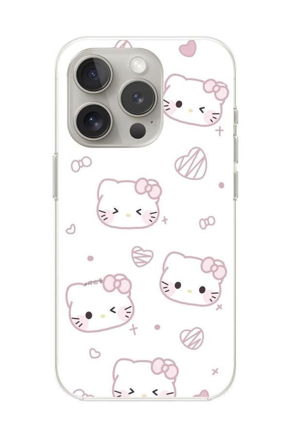 Dali Design İphone 11 Pro Max Uyumlu Şeffaf Kılıf Hello Kitty Tasarımlı - Image 1