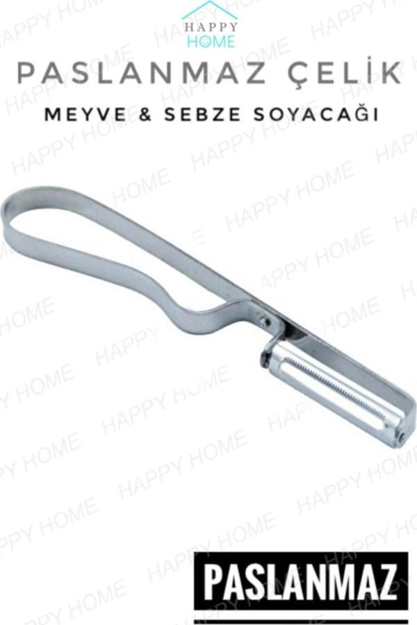 Happy Kitchen Paslanmaz Çelik Lüx Yan Soyucu /mzf092 - Image 1