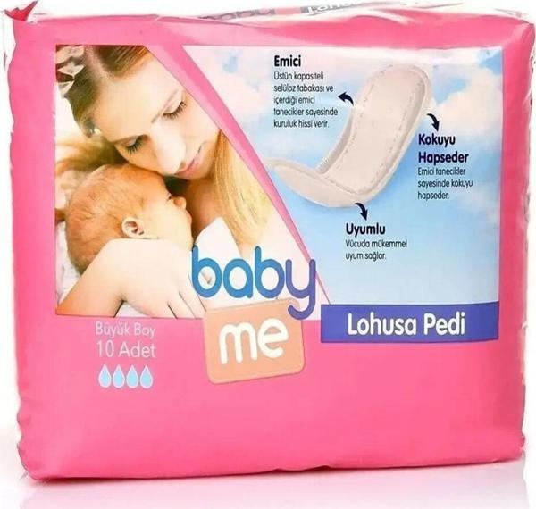 Baby&Me Kadın Büyük Boy Hijyenik Anne Lohusa Pedi 10 Adet - Image 1