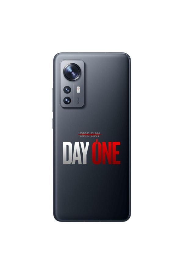 Dali Design Xiaomi Mi 12 Uyumlu Şeffaf Kılıf One Day/Day One Tasarımlı - Image 1