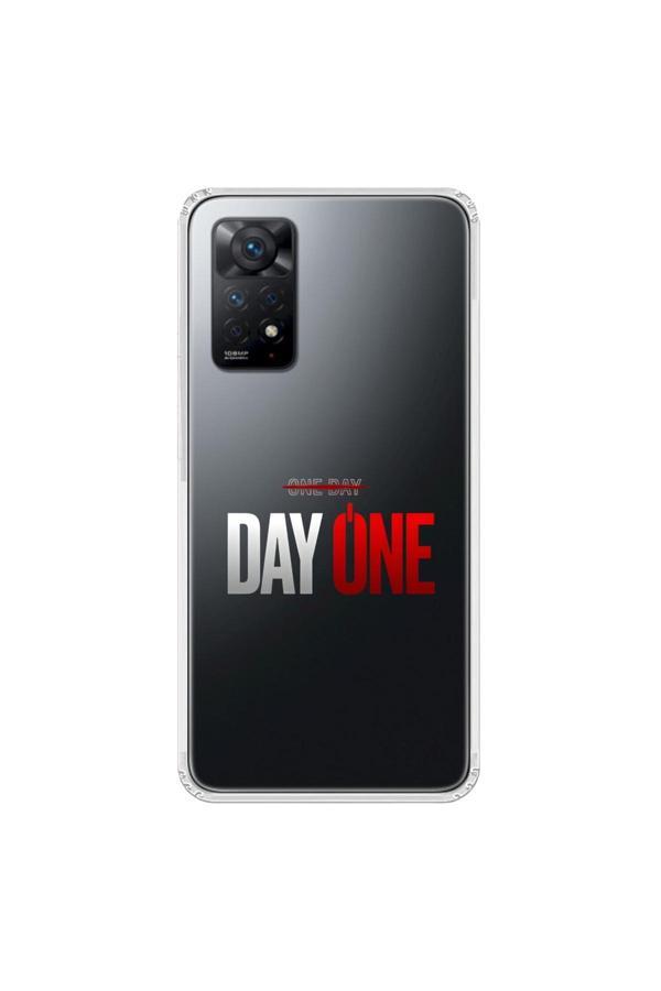 Dali Design Xiaomi Redmi Note 11 Pro Uyumlu Şeffaf Kılıf One Day/Day One Tasarımlı - Image 1