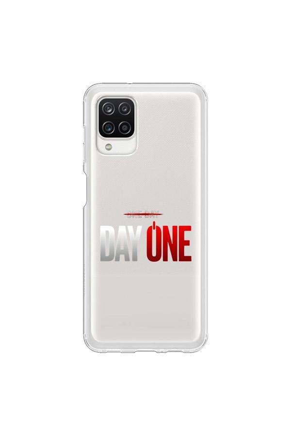 Dali Design Samsung Galaxy A12 Uyumlu Şeffaf Kılıf One Day/Day One Tasarımlı - Image 1