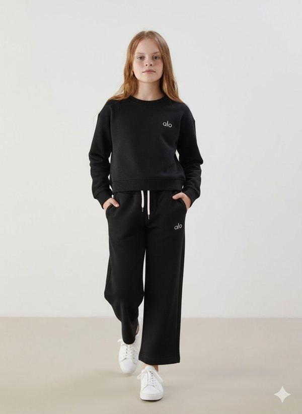 a.l.o Baskılı Genç Takım – Sweatshirt & Eşofman Altı - Image 1