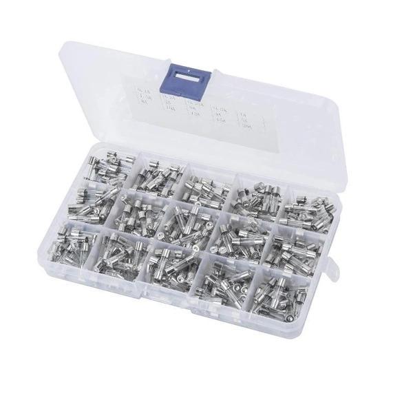 Cam Sigorta Seti 5x20 mm 150 Adet 15 Çeşit 250V Kutulu - Image 1