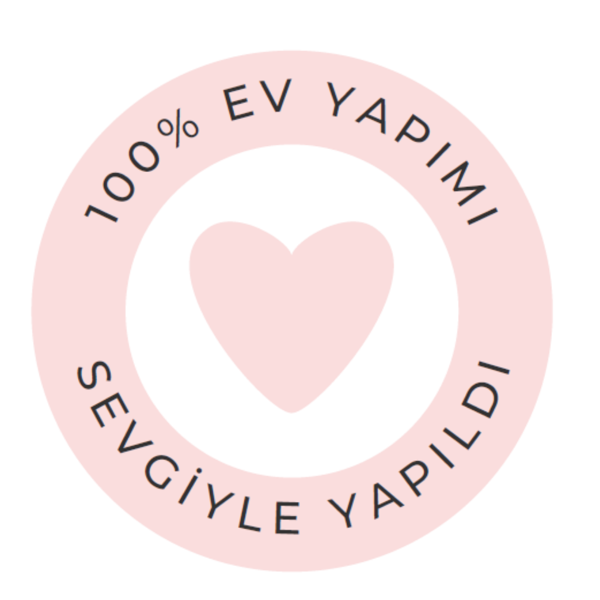 sticker Sevgiyle Yapıldı 150 Adet - Image 1