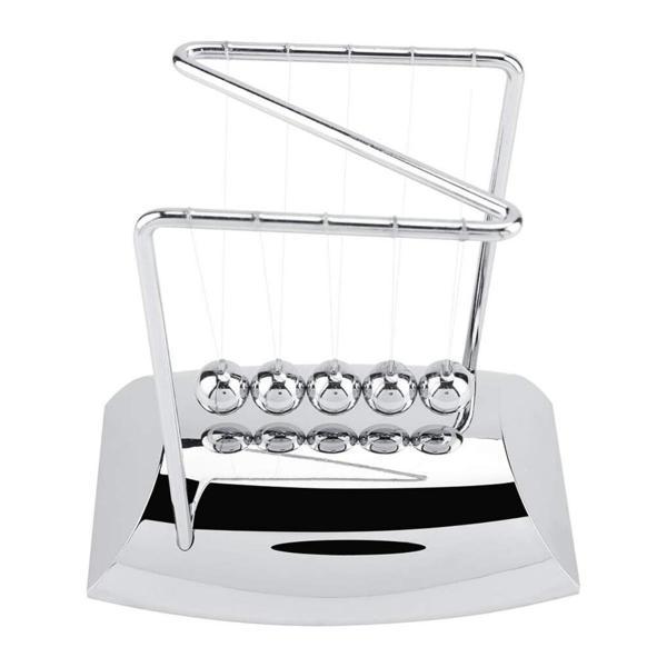 Newton Beşiği Z Denge Balans Sarkaç Topu Gümüş Büyük - Image 1