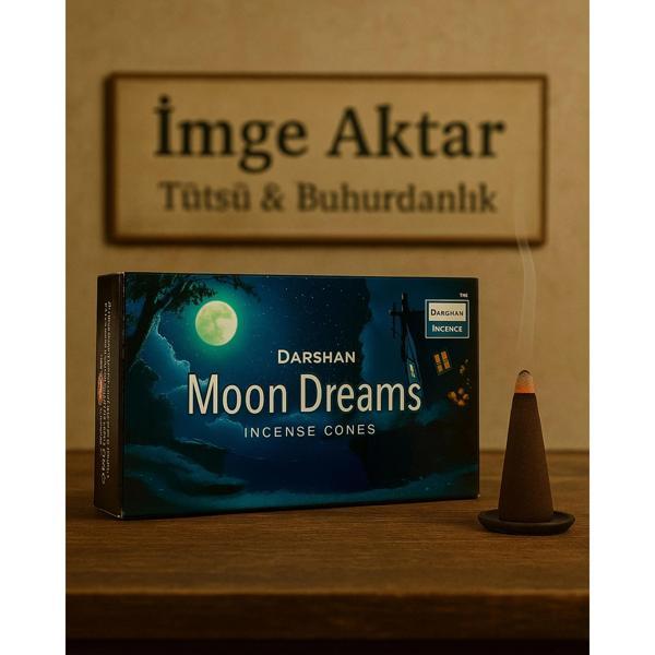 Darshan İncense Moon Dreams Konik Tütsü 10 Adet - Image 1