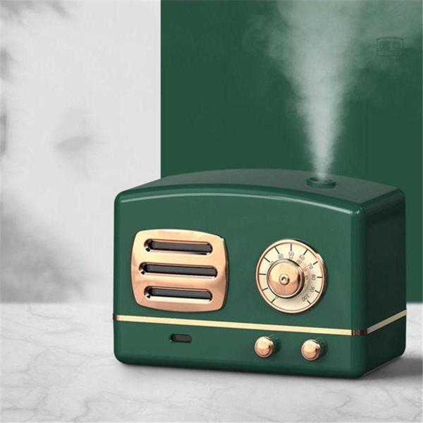 ULTRATEKNO 200ml Radyo Görünümlü Mini Hava Nemlendirici Buhar Makinesi Ve Aroma Difüzörü Retro Humidifier - Image 1
