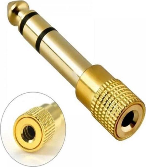 Ultratekno 6.5 Mm To 3.5 Mm Çevirici Dönüştürücü Piyano Amfi Ses Sistemi Uyumlu Jack Adaptör - Image 1
