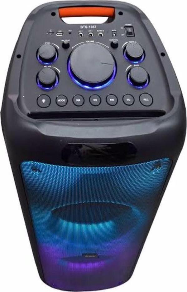 ULTRATEKNO Karaoke Hoparlör Ses Sistemi Kablosuz Mikrofonlu 70 Watt 2x10 Inç Bluetooth Hoparlör Rgb Party Box - Image 1