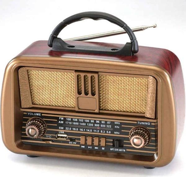 ULTRATEKNO Nostaljik Ahşap Radyo Bluetootlu Usb Sd Mp3 Ns-8068bt - Image 1