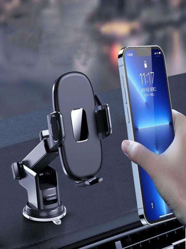 Ultratekno Otomatik Klipsli Araba Telefon Tutucu Ayarlanabilir Cam Ve Torpido Için Yüksek Kalite Tutucu - Image 1